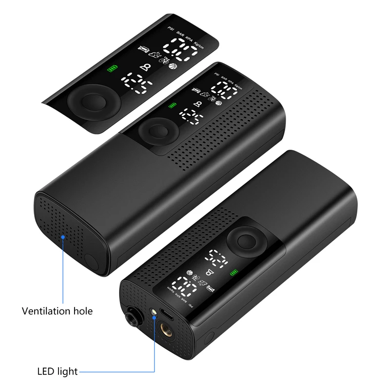 Portable Air Bike Pump Mini Electric Inflator Rechargeable Air Pump Auto Car Inflatable Rechargeable Compressor Portable Air Bike Pump Mini Electric Inflator Rechargeable Air Pump Auto Car Inflatable Rechargeable Compressor