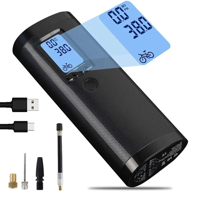 Portable Air Bike Pump Mini Electric Inflator Rechargeable Air Pump Auto Car Inflatable Rechargeable Compressor Portable Air Bike Pump Mini Electric Inflator Rechargeable Air Pump Auto Car Inflatable Rechargeable Compressor