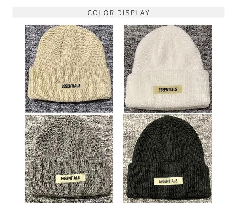 Knitted Hats For Women Black Hat Winter Mens Caps Women For Ladies Knitted Thick Cap Chaopai Woolen Landlord Guapi Hat