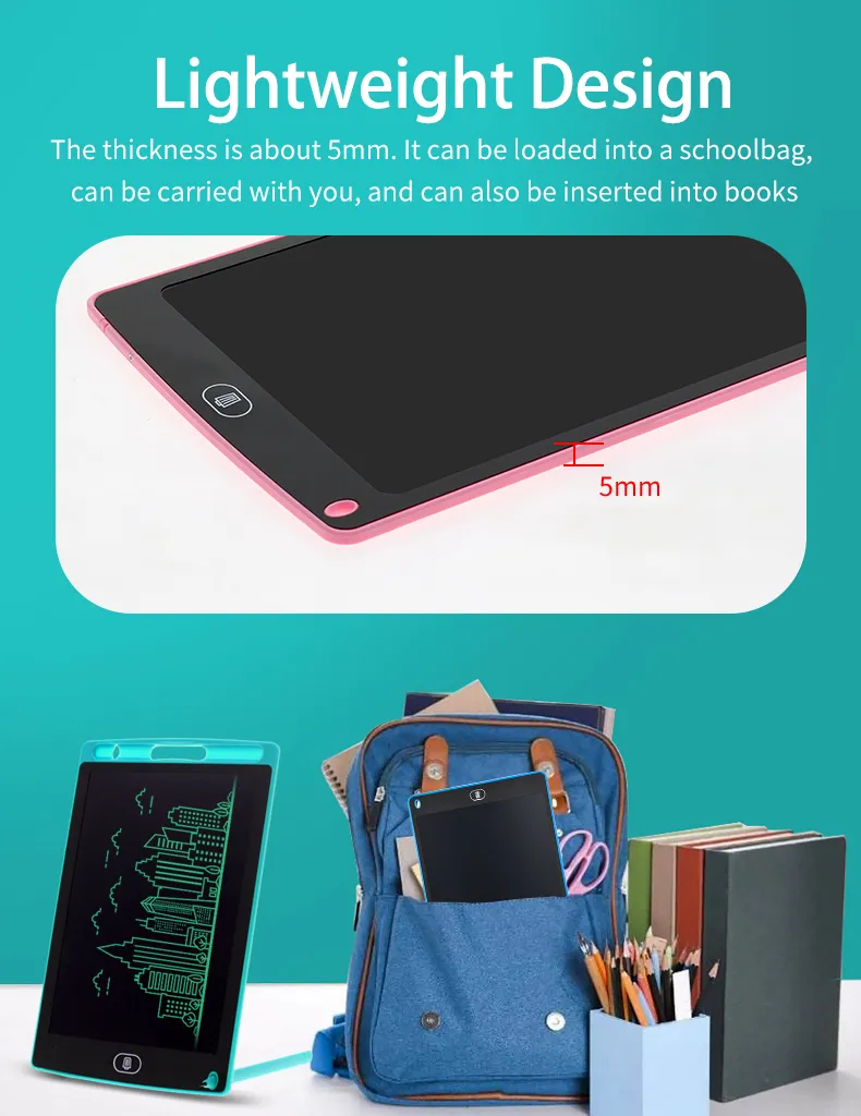 8.5/10/12/inch LCD Writing Tablet Drawing Board Kids Graffiti Sketchpad Toys Handwriting Blackboard Magic Drawing Board Toy Gift