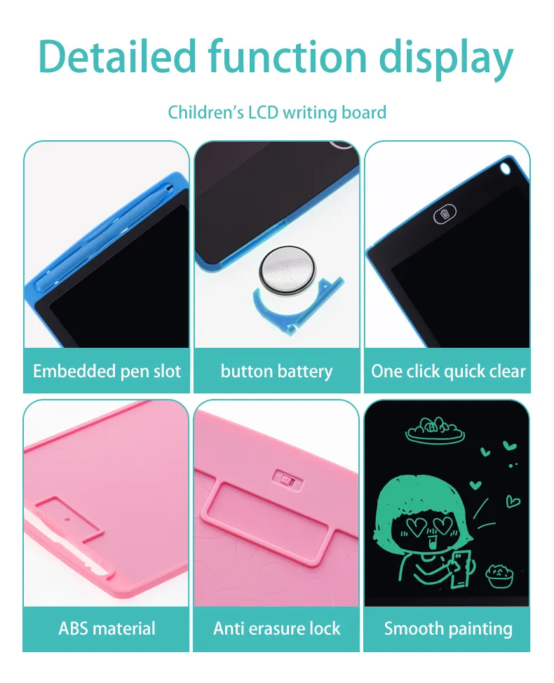 8.5/10/12/inch LCD Writing Tablet Drawing Board Kids Graffiti Sketchpad Toys Handwriting Blackboard Magic Drawing Board Toy Gift