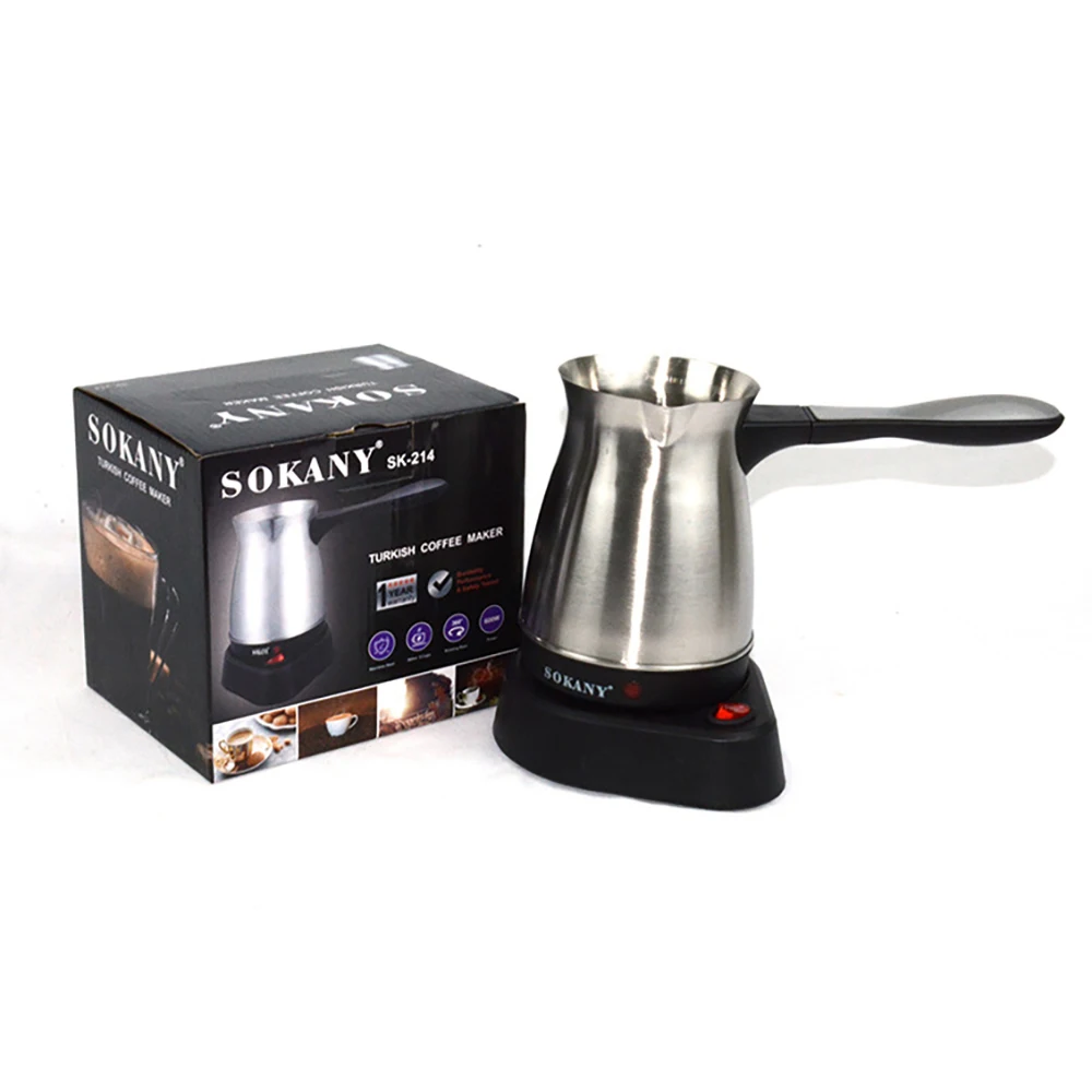 220V 5 Cup Electric Turkish Greek Coffee Maker Stainless Steel Machine Moka Pot 2023 New 220V 5 Cup Electric Turkish Greek Coffee Maker Stainless Steel Machine Moka Pot 2023 New