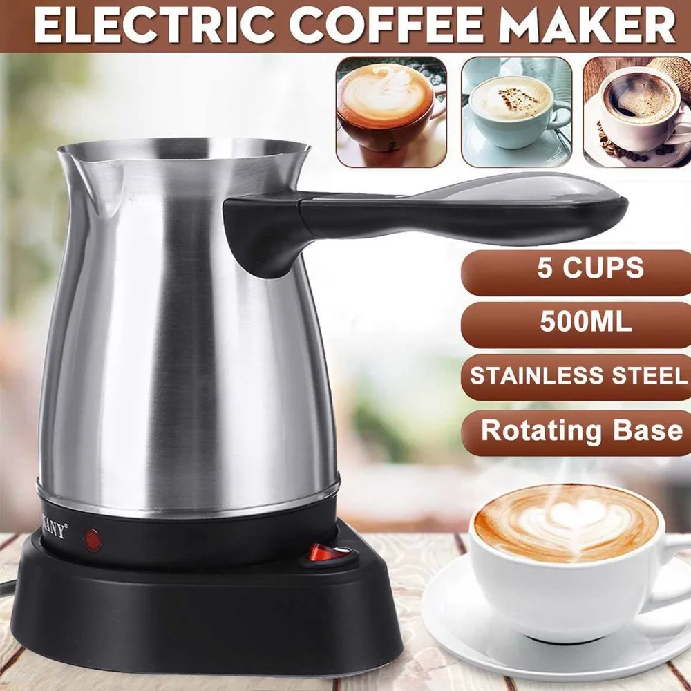 220V 5 Cup Electric Turkish Greek Coffee Maker Stainless Steel Machine Moka Pot 2023 New 220V 5 Cup Electric Turkish Greek Coffee Maker Stainless Steel Machine Moka Pot 2023 New