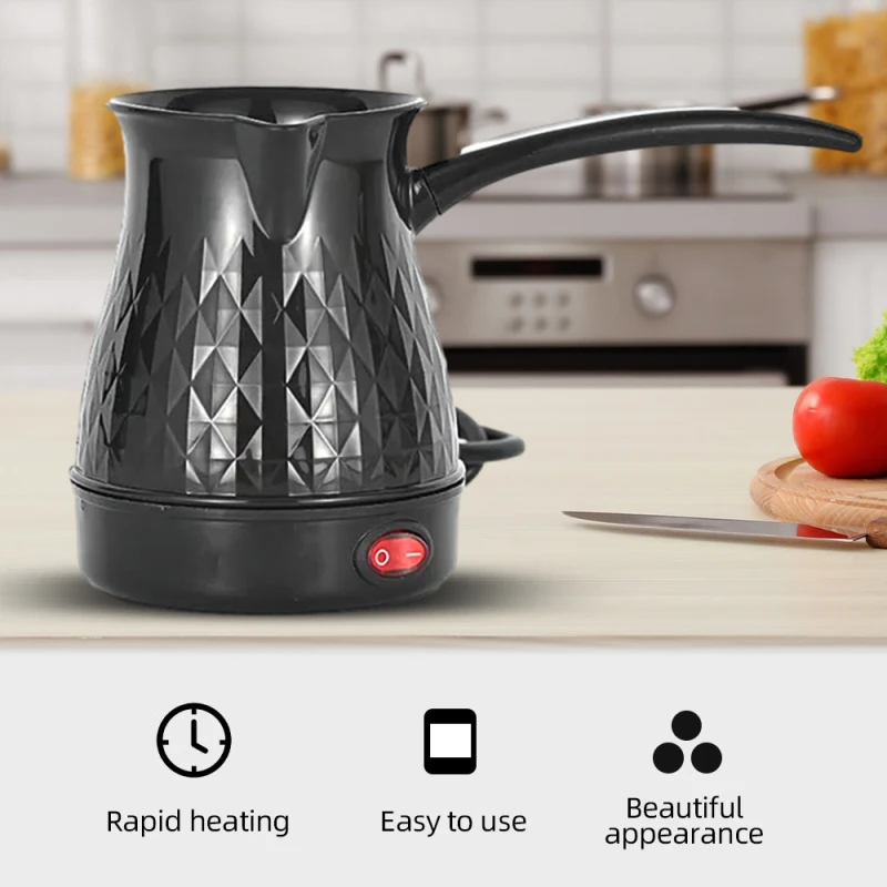 600ml Turkish Coffee Pot Greek Arabic Coffee Maker Portable 600W Stainless Steel Electric Tea Kettle with Anti Scald Handle 600ml Turkish Coffee Pot Greek Arabic Coffee Maker Portable 600W Stainless Steel Electric Tea Kettle with Anti Scald Handle