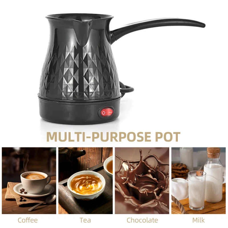 600ml Turkish Coffee Pot Greek Arabic Coffee Maker Portable 600W Stainless Steel Electric Tea Kettle with Anti Scald Handle 600ml Turkish Coffee Pot Greek Arabic Coffee Maker Portable 600W Stainless Steel Electric Tea Kettle with Anti Scald Handle