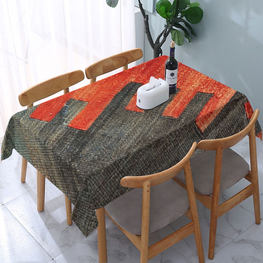 Cal Antique Turkish Kilim Tablecloth Backing Elastic Edge Table Covers Bohemian Ethnic Vintage Persian Carpet Tribal Table Cloth