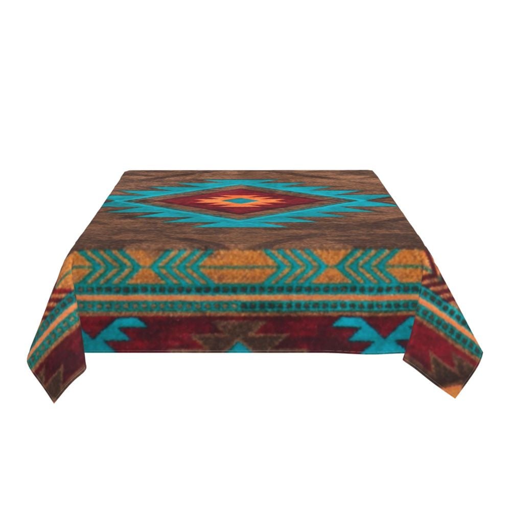 Cal Antique Turkish Kilim Tablecloth Backing Elastic Edge Table Covers Bohemian Ethnic Vintage Persian Carpet Tribal Table Cloth